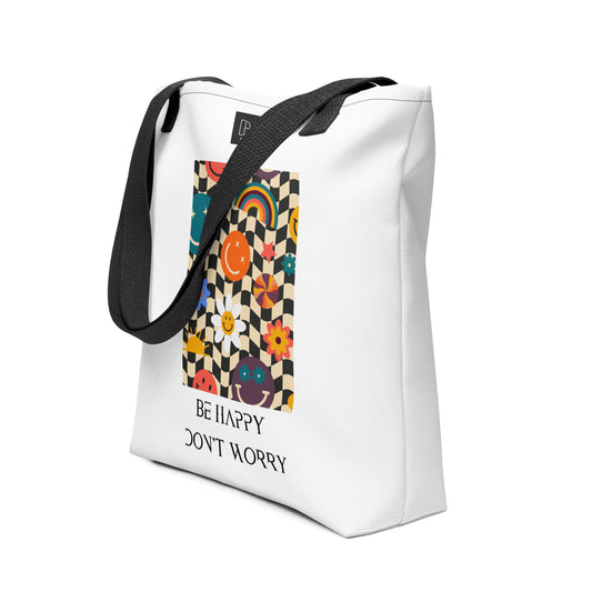 DON'T WORRY BE HAPPY TOTE BAG