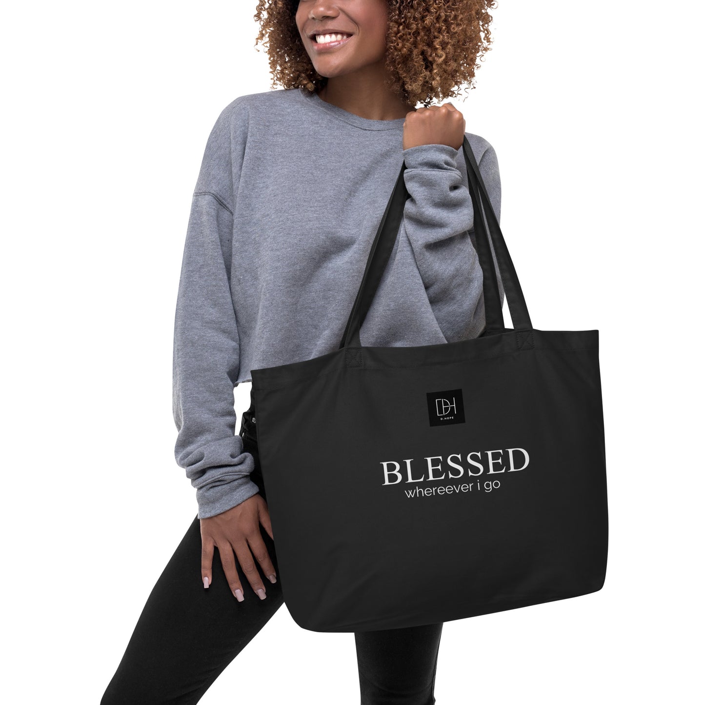 BLESSED WHEREEVER I GO TOTE BAG