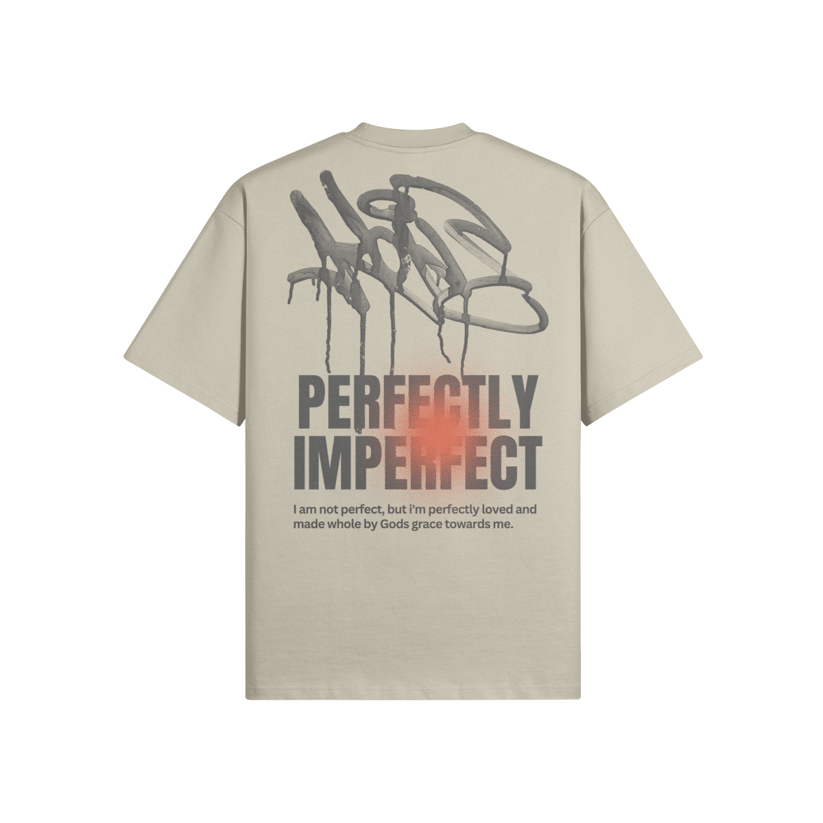 PERFECTLY IMPERFECT OVERSIZED CREW NECK T-SHIRT