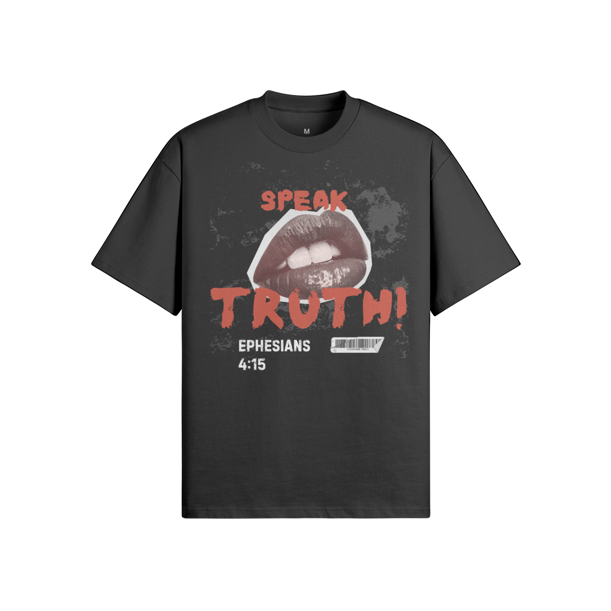 SPEAK TRUTH UNISEX OVERSIZED CREW NECK T-SHIRT