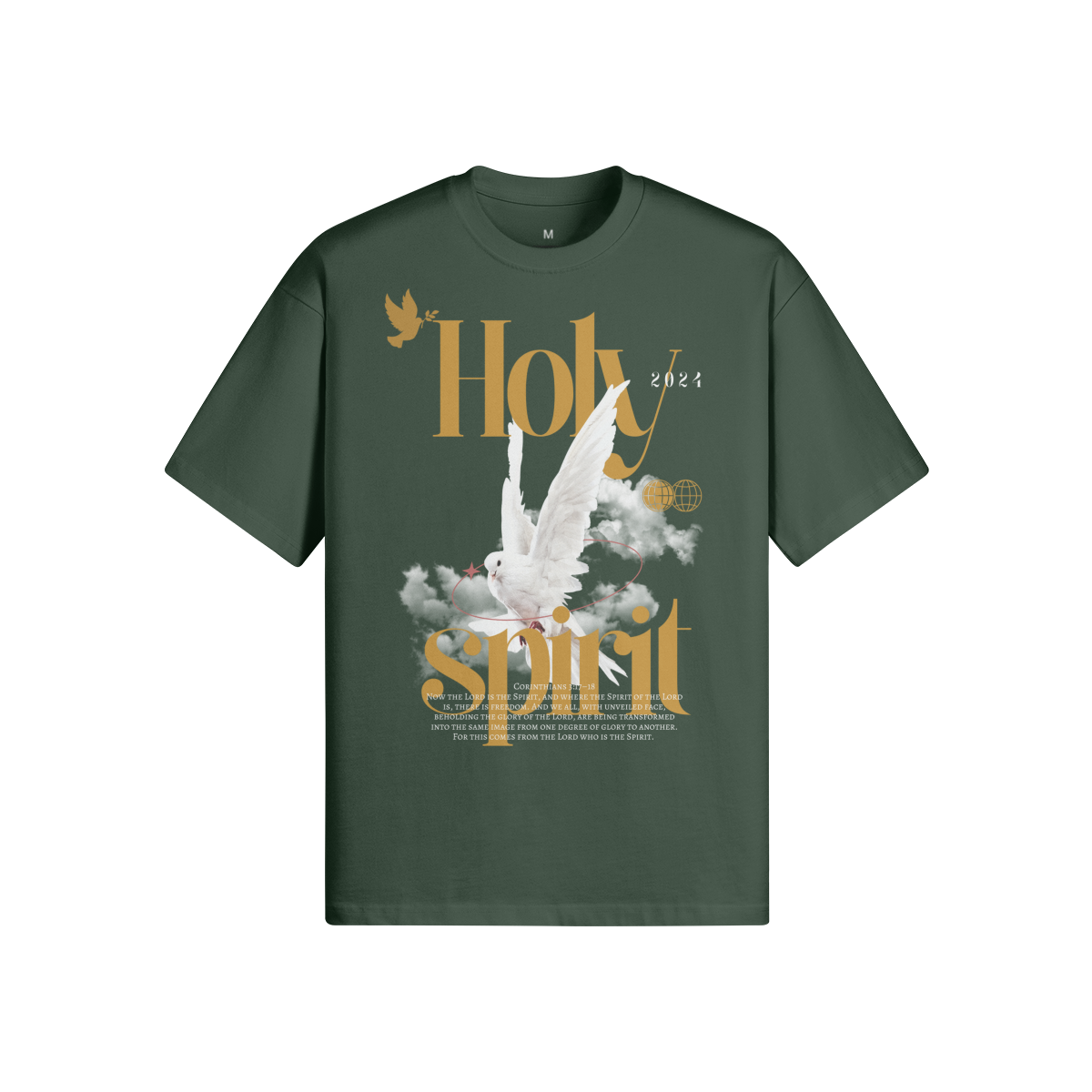 HOLY SPIRIT UNISEX OVERSIZED CREW NECK T-SHIRT