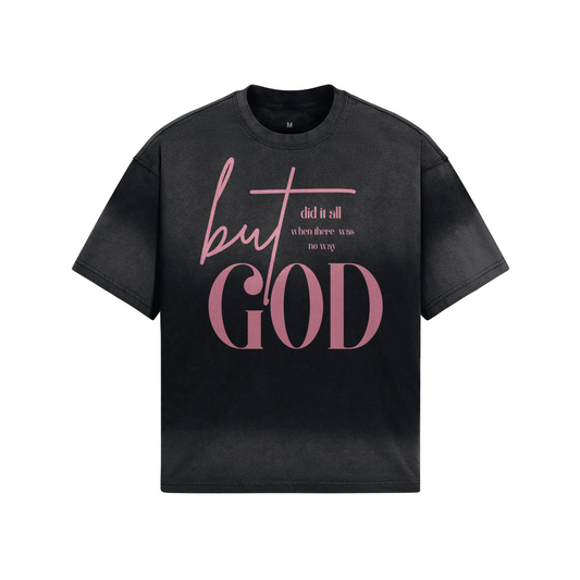 BUT GOD UNISEX BOXY TIE-DYED T-SHIRT