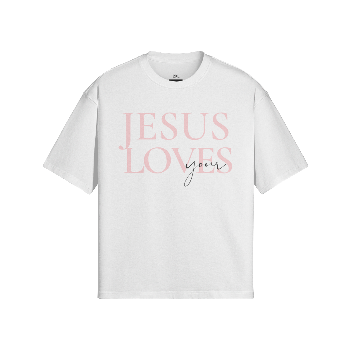 JESUS LOVES YOU UNISEX BOXY T-SHIRT